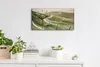 Küche Wohnzimmer Wand Leinwand Uhr 60x30 Kreidepfade Eric Produktbild-Vorschau 3