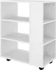 vidaXL Mobilní skříňka bílá 60x35x75 cm Dřevěný materiál Náhled obrázku produktu 5