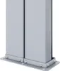 The base of two grey, rectangular posts, attached to a metal plate with screws. Náhled obrázku produktu