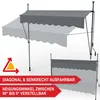 ONBEST Balkonmarkise | ohne Bohren | 400 x 120 cm | mit Produktbild-Vorschau 3