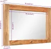 vidaXL Miroir 70x50 cm bois massif acacia et verre Voir les images du produit 8