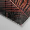 Bilder auf glas - Einteilig - Rot Blätter Palmen - 50x70cm Produktbild-Vorschau 5