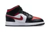 Air Jordan 1 Mid Noir et Rouge (taille enfant/adolescent) - Voir les images du produit 8
