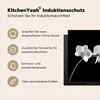 KitchenYeah© Herdabdeckplatte Orchidee - Blumen - Schwarz - Produktbild-Vorschau 6