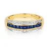 Bague Femme Semi Pavée Or 375/1000 et Diamant Brillant 0.09 Voir les images du produit 2