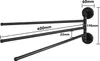 Edelstahl 3-armige Handtuchhalter Bad Schwenkbar 3-armige Produktbild-Vorschau 9