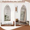 COSTWAY Farmhouse Cornice per specchio, specchio da parete Anteprima dell’immagine prodotto 5