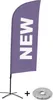 Showdown Displays Beachflag Alu Wind Komplett-Set Neu Lila Produktbild-Vorschau 1