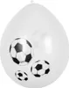 balóny futbal 6 kusov čierna/biela Náhľad obrázku produktu 4