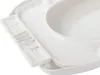 A close-up view of a white toilet seat with a detachable tray. Náhľad obrázku produktu