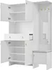 Merax Garderobenset, mit Schuhschrank, Schuhbank, Produktbild-Vorschau 12