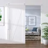 vidaXL Kování pro posuvné dveře 200 cm Ocel Bílá Náhled obrázku produktu 2