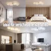 LED Deckenleuchte Modern Weiß Ø88cm, 4-Ring Designer Produktbild-Vorschau 4