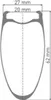 DT Swiss Laufrad HEC 1400 Spline 29" 62 mm schwarz - Produktbild-Vorschau 2