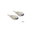 Delock kábel RS-232 sériový Sub-D9 samec / samec 2 m Náhľad obrázku produktu 3