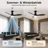 Ventilatore da soffitto Ugo 76 cm Bianco / Grafite con luce Anteprima dell’immagine prodotto 20