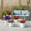 HowHomely | Pflanzgefäß - Blumentopf mit Untersetzer - Produktbild-Vorschau 2