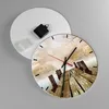 Wanduhr - Rund - Glasuhr - Illustration herbst landschaft Produktbild-Vorschau 2