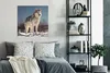 MuchoWow® Poster Husky im Schnee 75x75 cm - Wand Dekoration Produktbild-Vorschau 4