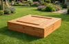 Sandkasten WOODLI mit Deckel und Sitzbänken Holzsandkasten Produktbild-Vorschau 3