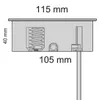 Bachmann TWIST 2S, 2 m, Chrom, 2 x gniazdo sieciowe, Podgląd zdjęcia produktu 35