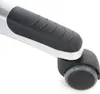 A close-up view of a chair caster and part of the chair's armrest. Produktbild-Vorschau