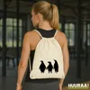 Huuraa Turnbeutel Pinguine Silhouette 12 Liter Natural Produktbild-Vorschau 2