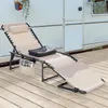 Avestar klappbare Textilene Gartenliege, Liegestuhl, 5-fach Produktbild-Vorschau 9