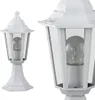 A white outdoor lamp post is shown from two angles against a white background. Anteprima dell’immagine prodotto