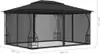 vidaXL Pavilón so sieťou 300x400x265 cm antracitový Náhľad obrázku produktu 5
