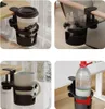 INF Porte-gobelet Rotatif Réglable en Plastique Noir pour Voir les images du produit 4