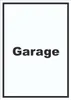 Garage Schild mit Text Auto Stellplatz hochkant A0 Produktbild-Vorschau 1