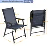 Yaheetech 2er Set Gartenstühle Hochlehner Klappstühle Produktbild-Vorschau 4