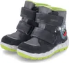 A pair of children's winter boots with a monster design. Produktbild-Vorschau