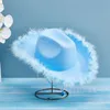 Geagodelia Damen Cowboyhut mit Flauschig und Glitzer Produktbild-Vorschau 3