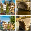Wanduhr - Quadrat - Glasuhr - amsterdam Bögen Architektur Produktbild-Vorschau 8
