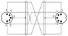 1,5m Diodenkabel DIN Kabel 2x Diodenstecker 5 polig Produktbild-Vorschau 1