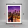 Gerahmtes Poster - Schwarzer Rahmen - New york nacht Produktbild-Vorschau 5