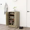 vidaXL Szafka na buty dąb sonoma 60x35x92 cm Materiał Podgląd zdjęcia produktu 2
