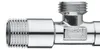 Valvola a squadra 22043 1/2x1/2'' rosetta in metallo Anteprima dell’immagine prodotto 10