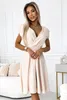 Numoco Damenkleid in A-Linie Scarlett beige M Produktbild-Vorschau 2