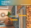 Diagram showing the layers of a wall with Thermo Wall insulation and wallpaper. Podgląd zdjęcia produktu