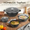 HOMELUX Topfset Induktion 8-teilig, 20/24/28/32cm Kochtopf Produktbild-Vorschau 8