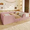 Letto imbottito Merax 140x190 cm, letto per bambini con Anteprima dell’immagine prodotto 4