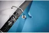 A close-up view of a blue binder with metal rings holding papers. Produktbild-Vorschau