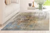 Teppich Wohnzimmer Gelb-Blau 160 x 230 cm, Kurzflor Teppich Produktbild-Vorschau 2