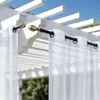 Outdoor Vorhang mit Ösen Wasserdicht Transparent Gardinen Produktbild-Vorschau 11