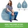 Green Bean® Indoor Sitzsack "Scoop" 90x110cm mit EPS Perlen Produktbild-Vorschau 5