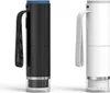 Two digital microscopes, one black and one white, are displayed side-by-side against a white background. Produktbild-Vorschau