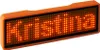 LED Namensschild Orange Name Tag 11x14 Pixel programmierbar Produktbild-Vorschau 1
